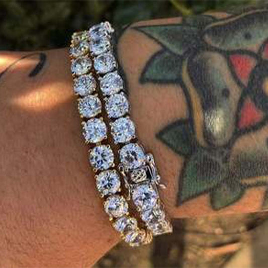 Hot Selling Hip Hop Rhinestone Bracelet - 24AA Claw Chain for Men